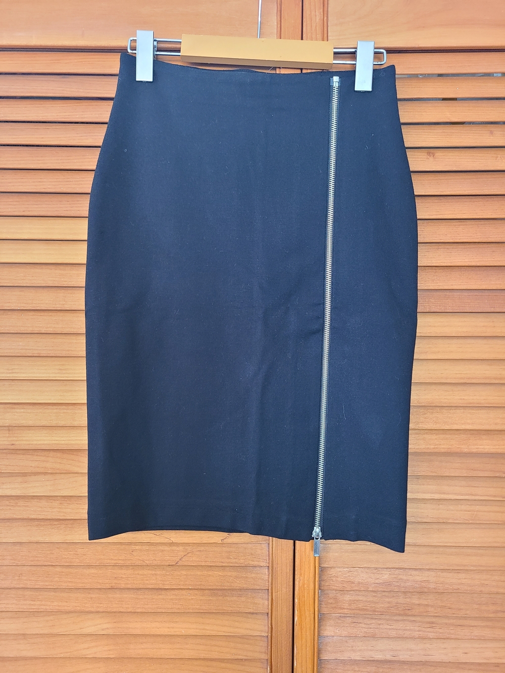 Simons Black Pencil Skirt with Side Zip Detail
